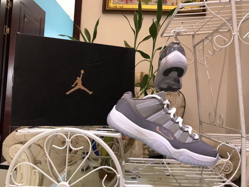 Authentic Air Jordan 11 Low “Cool Grey”